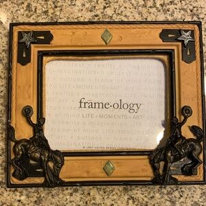 Rustic Brown and Black Picture Frame
